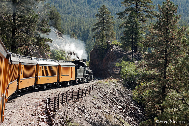 Durango and Silverton Narrow Gauge Railroad Engine 481 San Juan National Forest